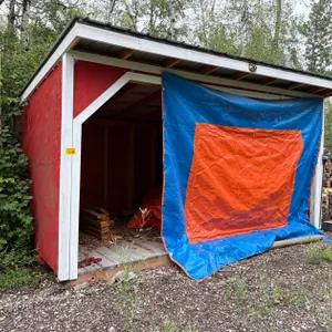 Outdoor Wood Storage Shed