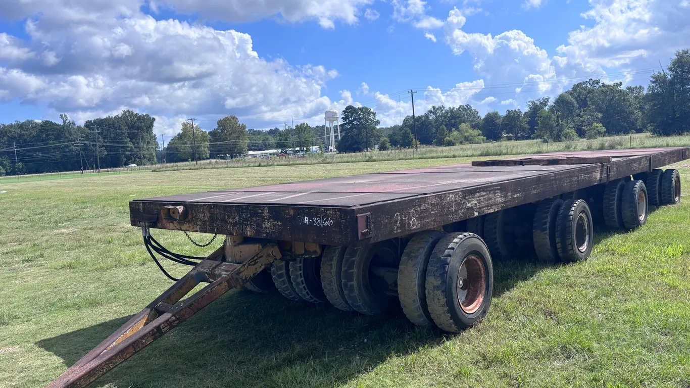 35FT HEAVY DUTY MULTI-AXLE SHIPYARD TRANSPORT TRAILER | NO TITLE
