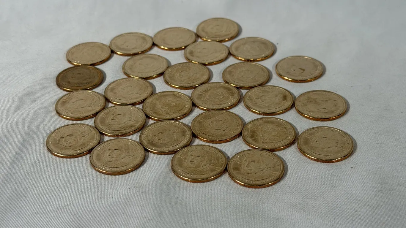 2007 GEORGE WASHINGTON ONE DOLLAR COINS