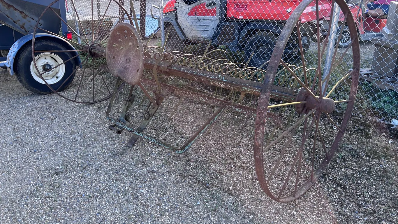 ANTIQUE 9FT HORSE DRAWN HAY