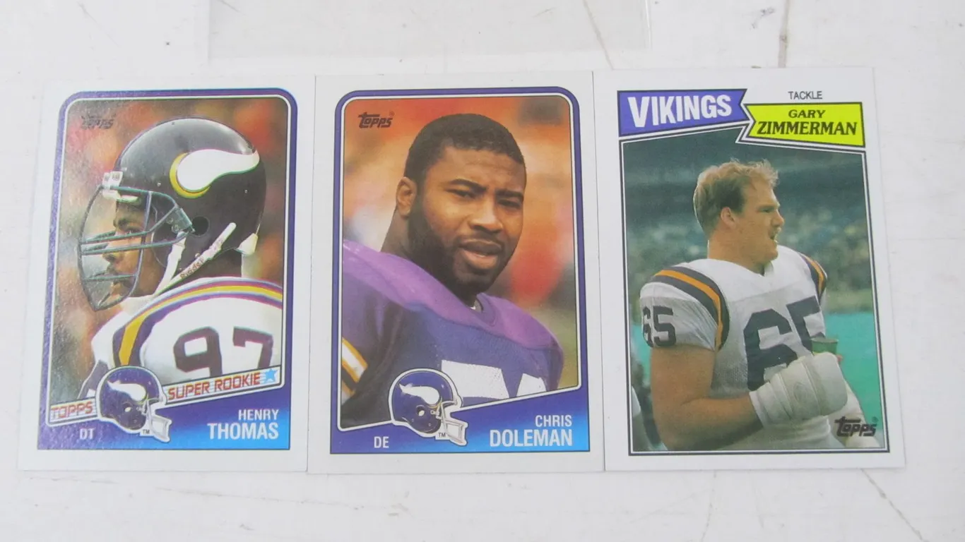 (3) MN Vikings Player Cards