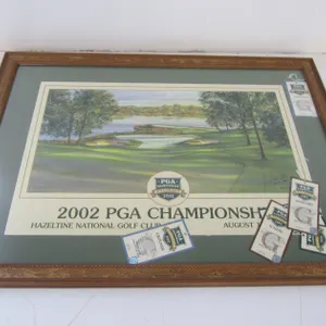 2002 PGA Championship Hazeltine Hole #10 Signed Print By Steve Lotus