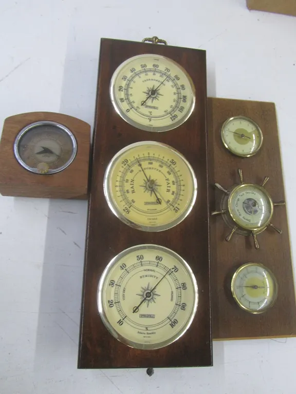 (2) Weather Stations And Ford Clock
