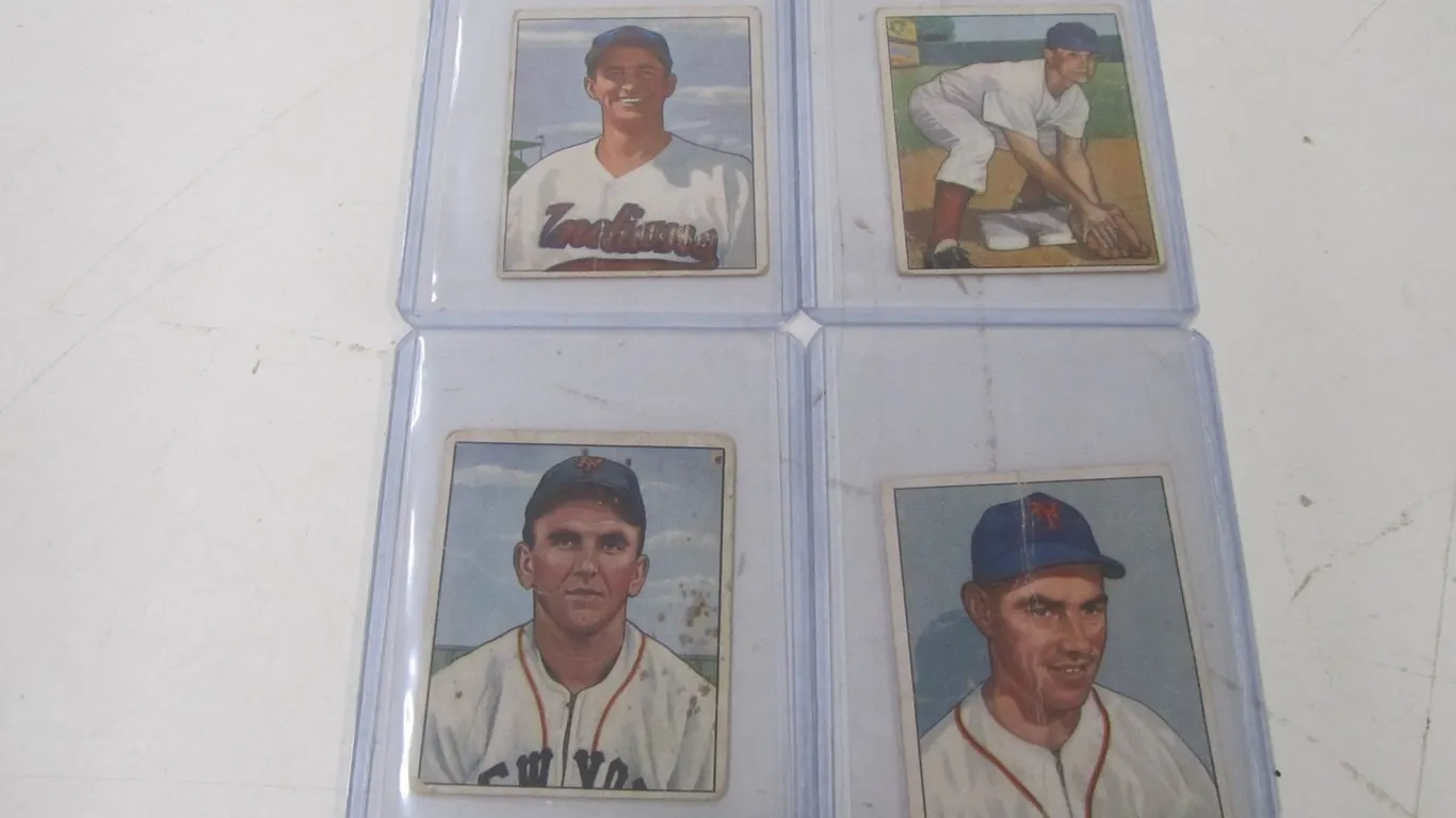 (4) 1950 Bowman Gum Baseball Cards
