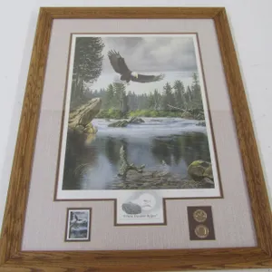 "Where Freedom Reigns" By Derk Collector's Edition Signed Stamp Print