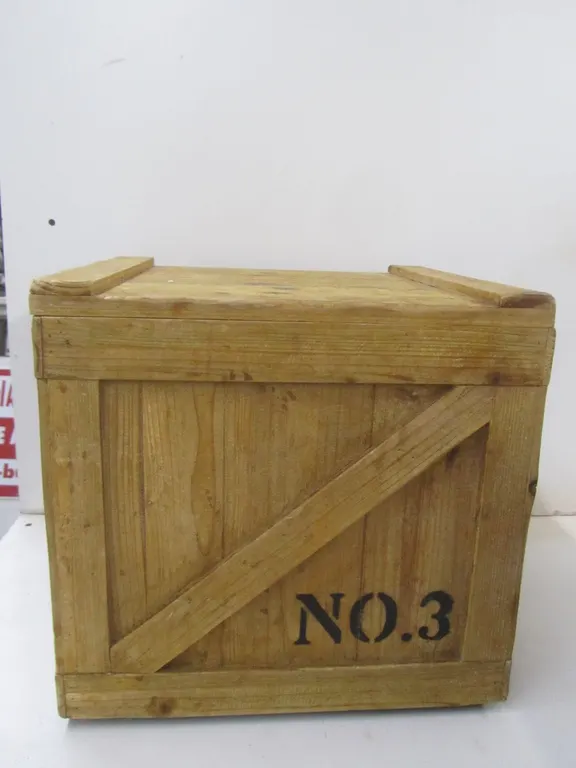 Wood Storage Chest