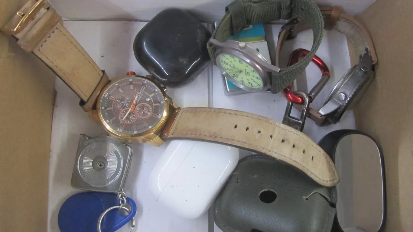 Lot Of Watches, Ear Pods, And More