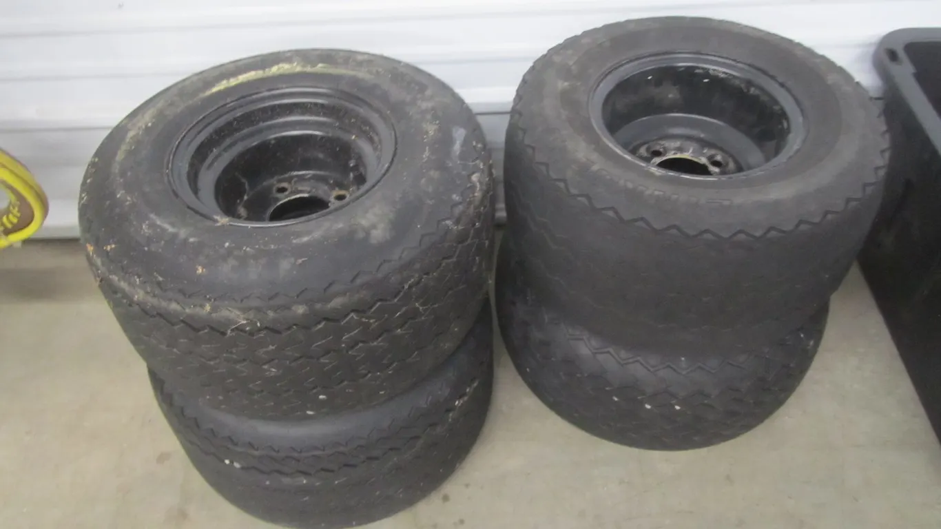 Set Of (4) Golf Cart Tires w/Rims