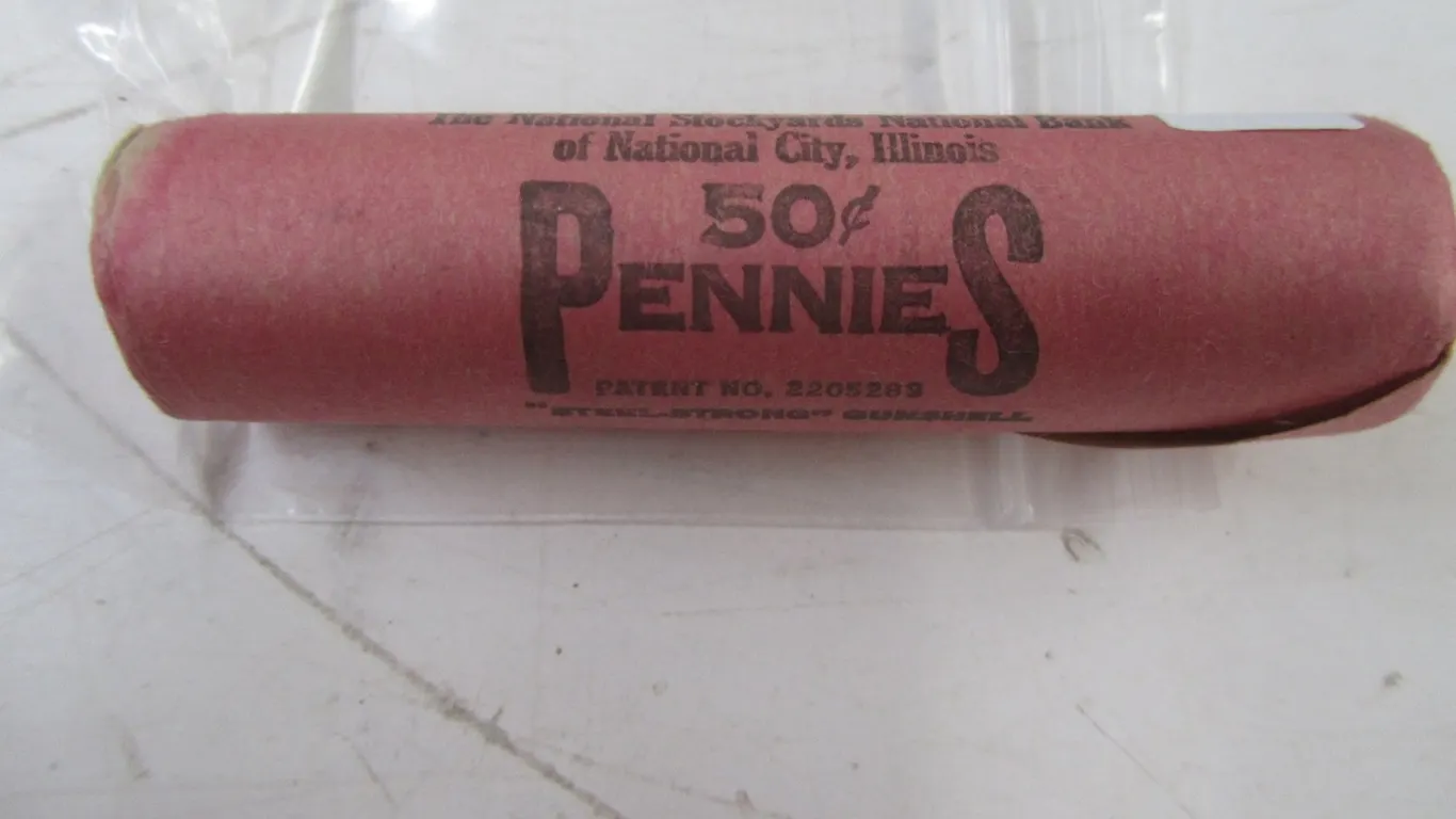 1960-D Shotgun Roll Of Lincoln Cents