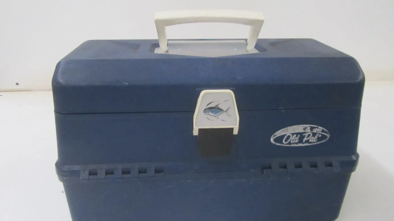 Old Pal 1290 Tackle Box Full Of Assorted Tackle