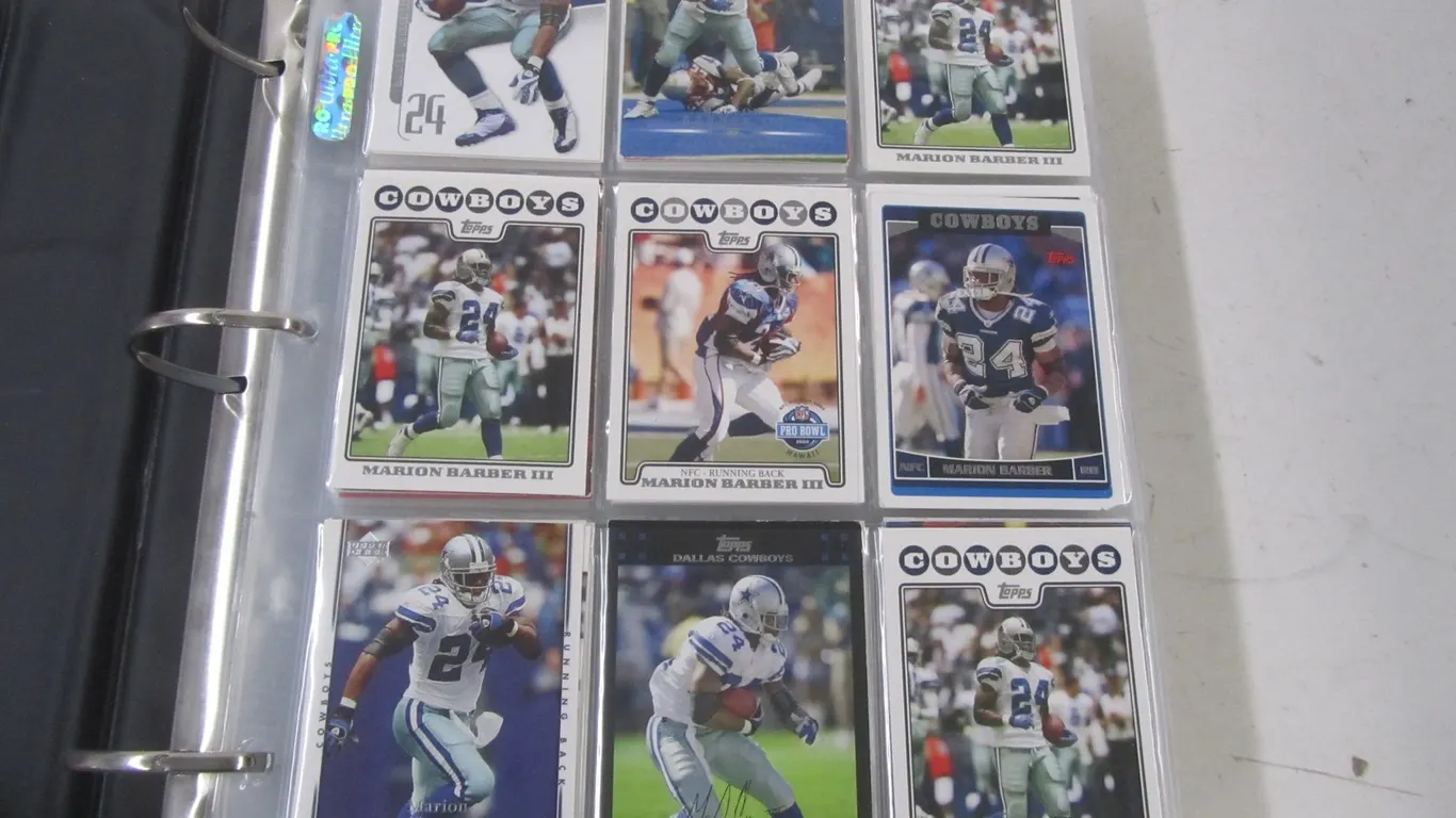 Binder Full Of Assorted Football Cards