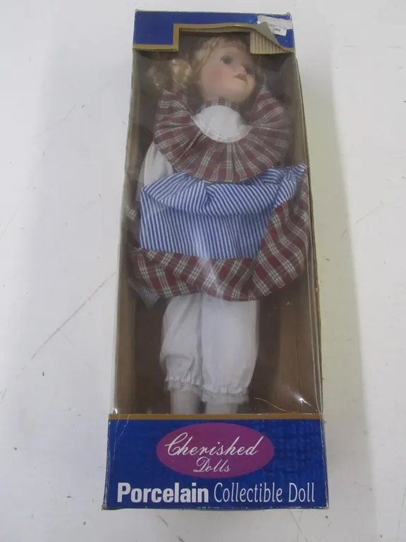 Cherished Dolls Porcelain Collectible Doll w/Stand