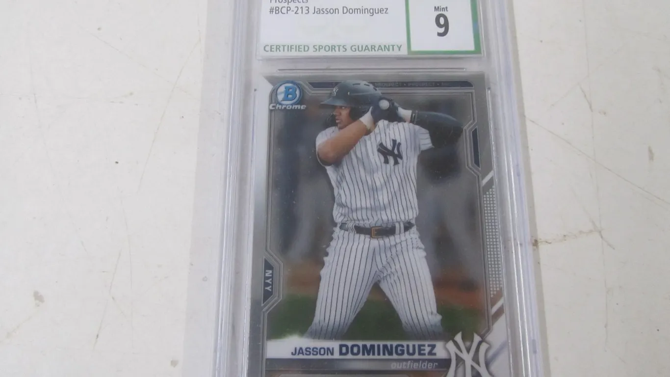 2021 Topps Bowman Chrome Jasson Dominguez Prospects Card