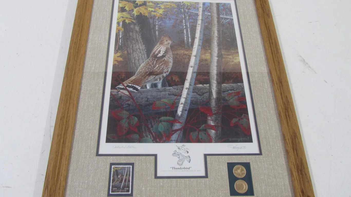 "Thunderbird" By Harry Antis Collector's Edition Signed Stamp Print