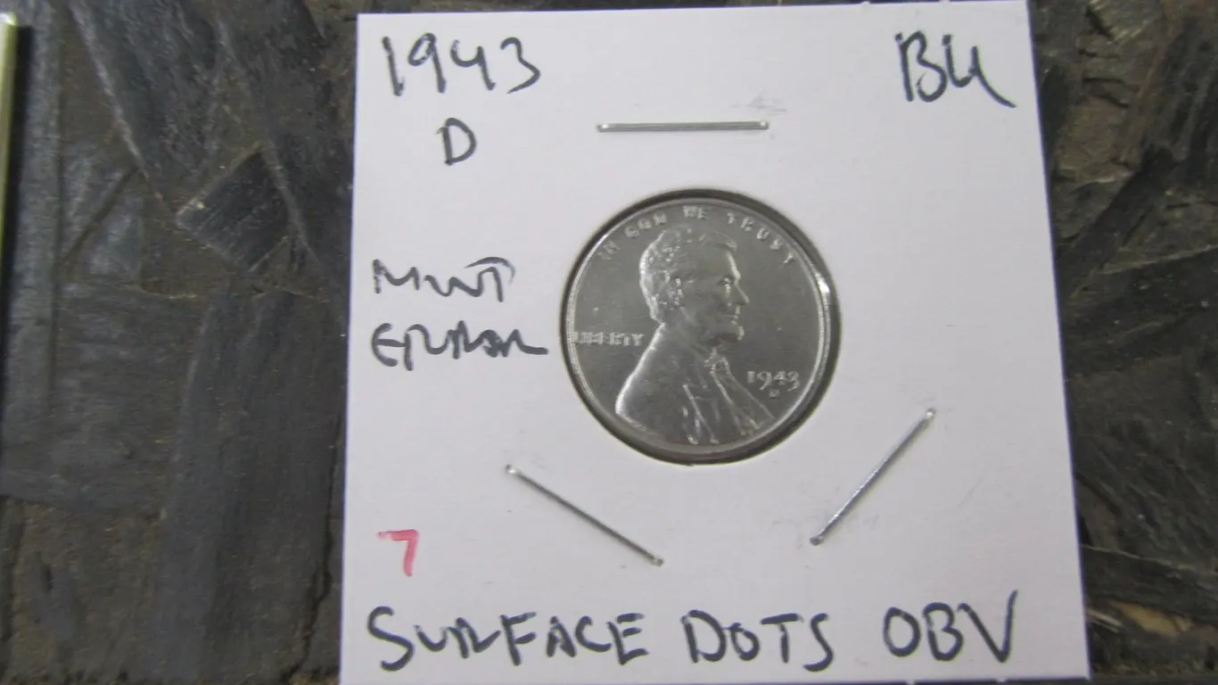 1943-D Mint Error Lincoln Steel Cent