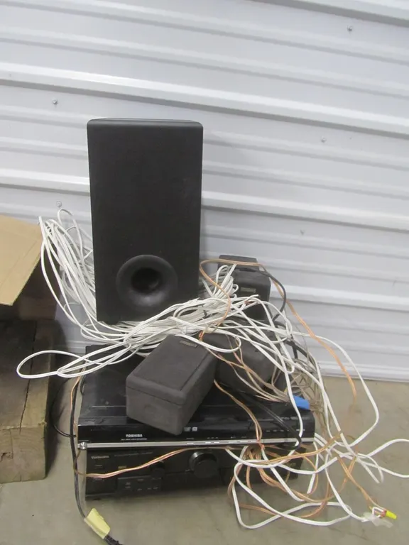 Lot Of Electronics And Speakers