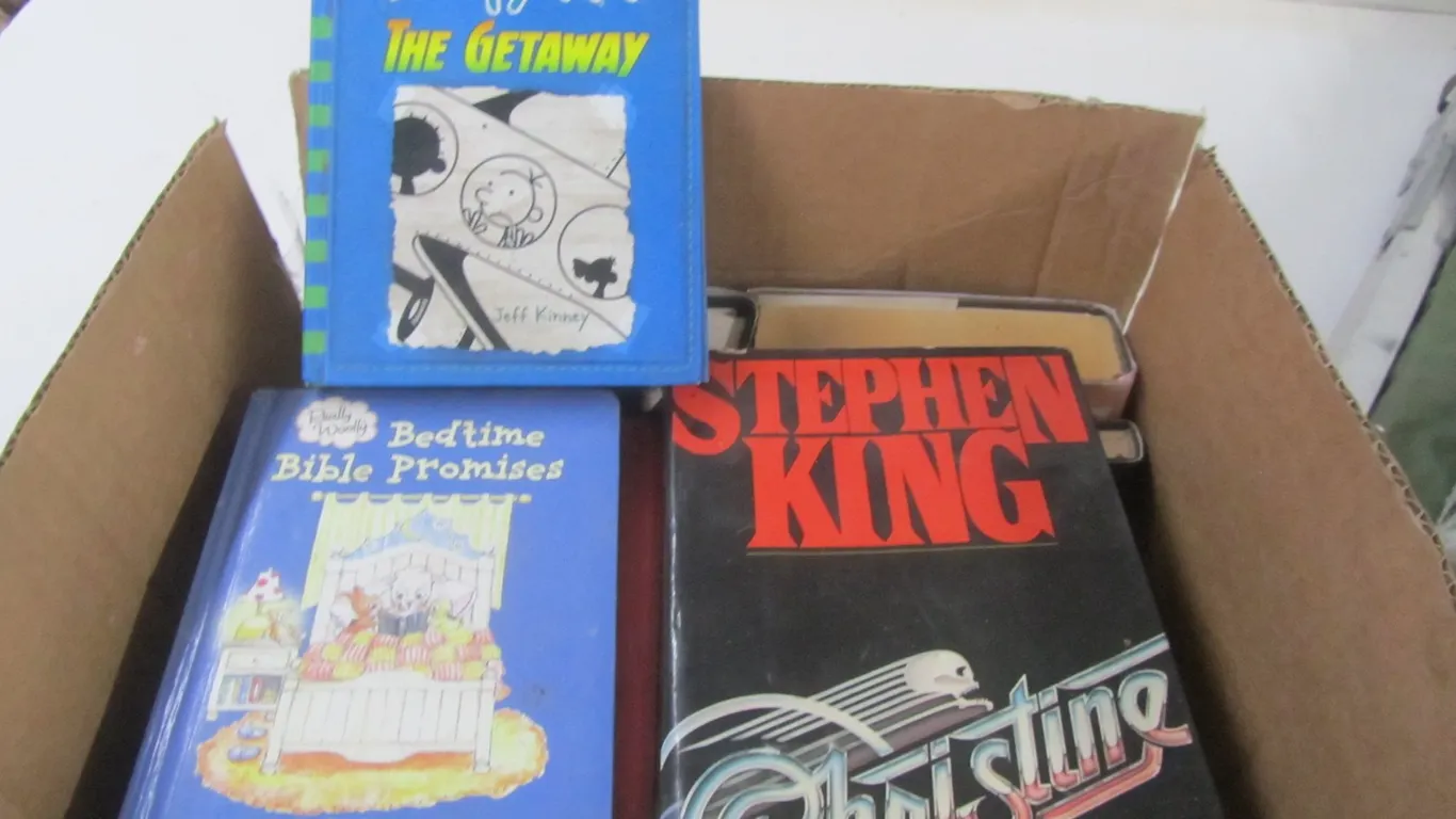 Box Full Of Assorted Books