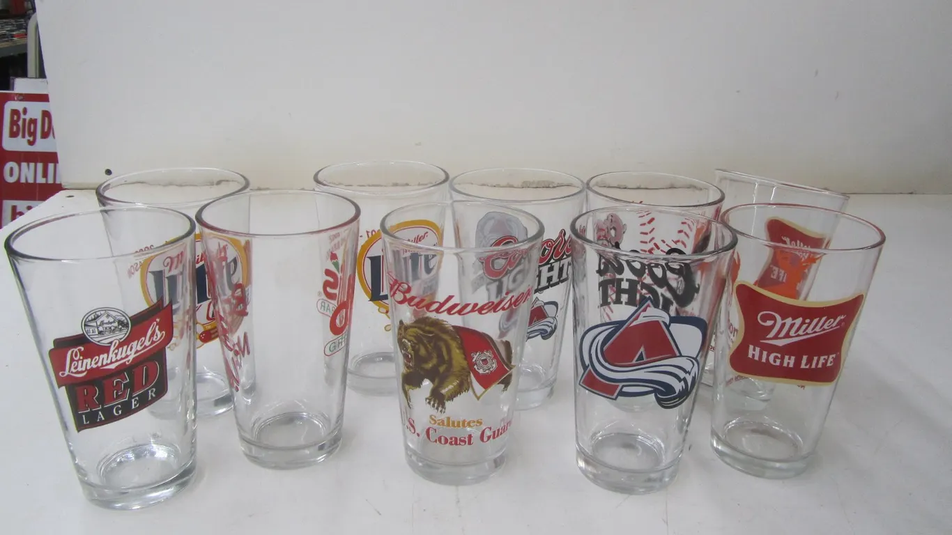 (10) Assorted Collectible Beer Glasses