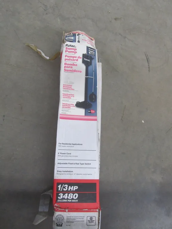 Flotec 1/3 HP Sump Pump