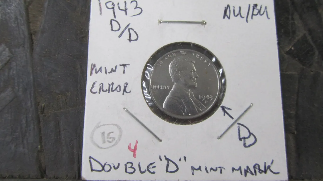 1943-D/D Mint Error Lincoln Steel Cent