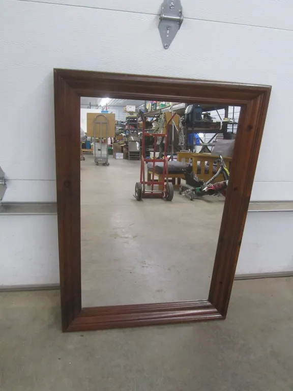 Wood Frame Wall Mirror