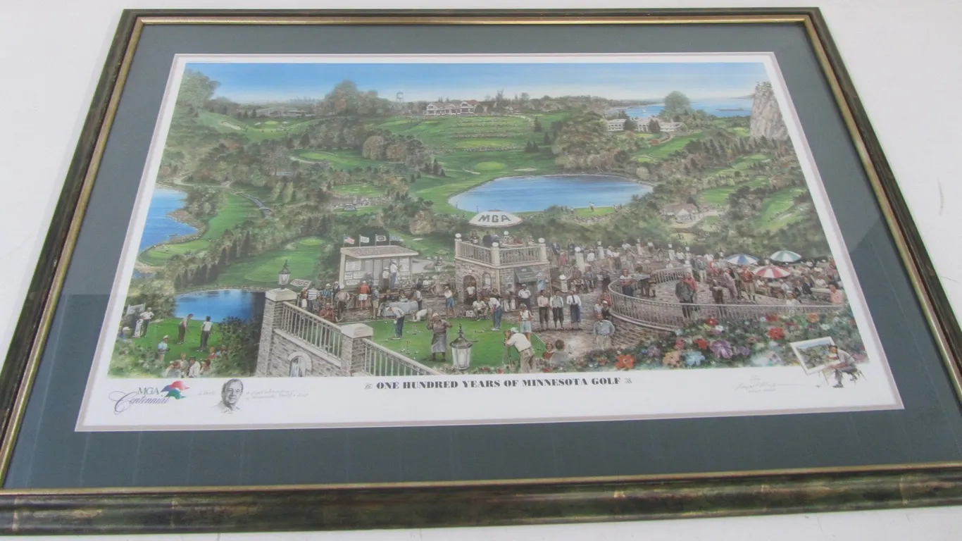 "One Hundred Years Of Minnesota Golf" By Loyal Chapman MGA Centennial Artist Proof