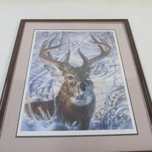 Vivi K. Crandall Signed 1990 Whitetail Buck Print