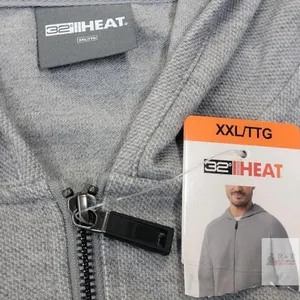 NEW 32 Degrees HEAT Men's Full-Zip Hoodie, XXL, Light Gray, Thermal, New with Tags