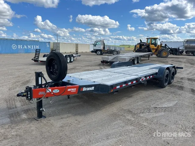 2022 Brandt 22 ft T/A Tilt Deck Trailer