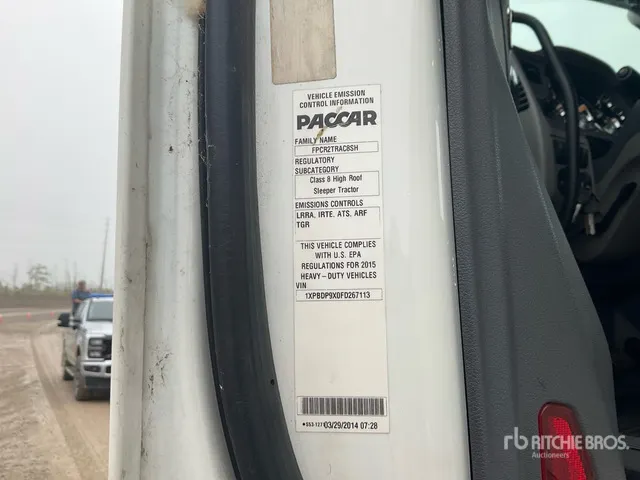 2015 Peterbilt 579 T/A Sleeper Truck Tractor