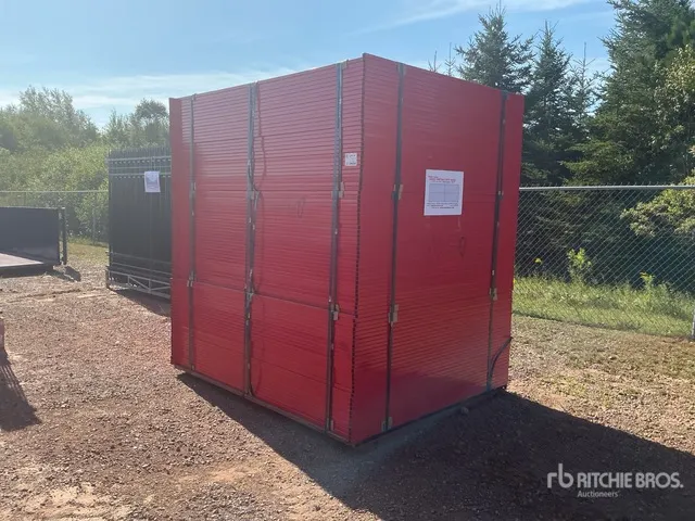 Quantity of (90) 8 ft x 6 ft Powder Coated Temporary Site Fence