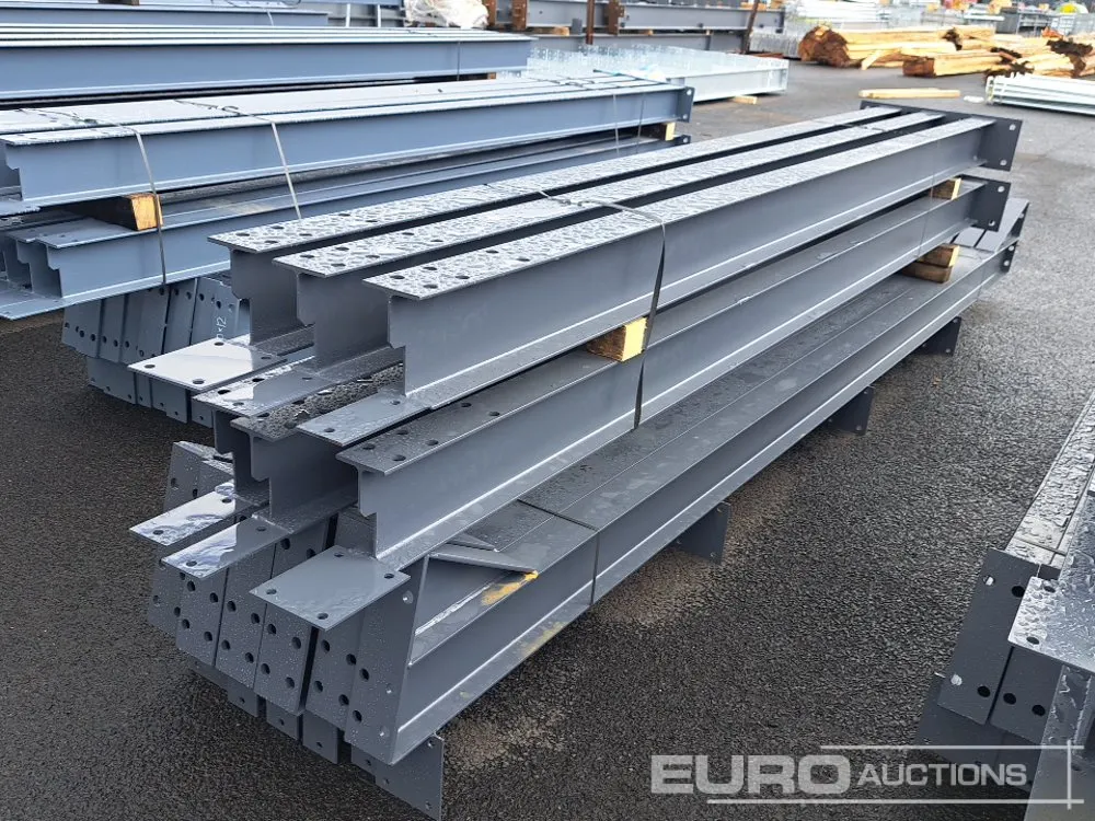 Unused 40'x 30'x 13' Steel Frame Building, 12.5 Roof Pitch, Purlin Cleats