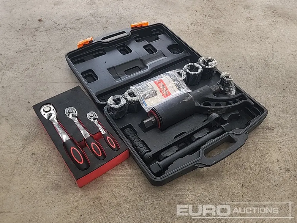 IF Tools 11Pc Heavy Duty Vehicle Tire Nut Wrench Set & Ratchets