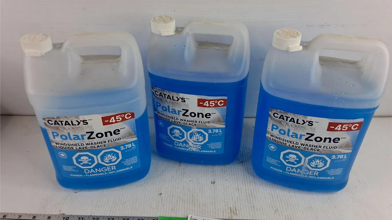 (3) 3.78L Catalys PolarZone Windshield Washer Fluid - PICKUP ONLY