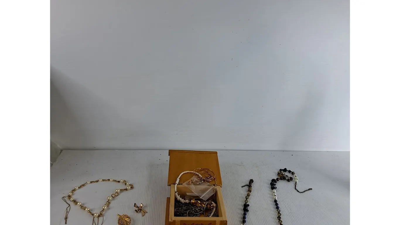 Jewelry Box With Assorted Jewelry