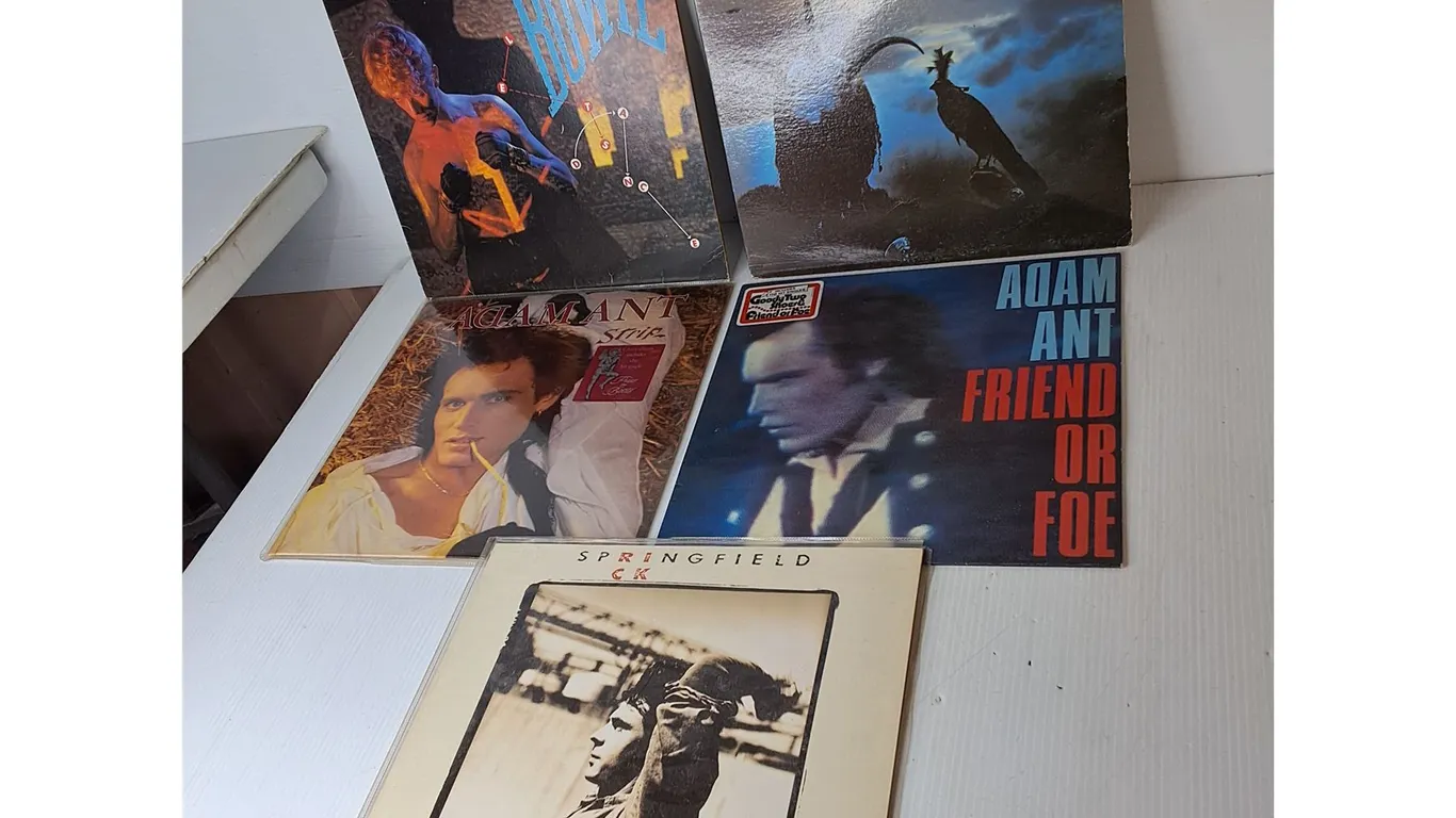 (5) Records- David Bowie, Rick Springfield, Adam Ant, Misc.