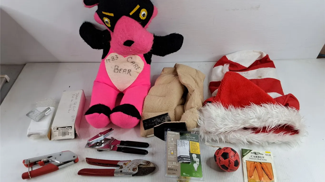 1983 Care Bear, Can Openers, Carrot Seeds, CL Dimmer, Ignitor Silicon Nitride, Misc