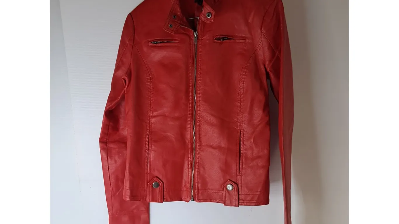 Candy Couture Faux Leather Jacket-S