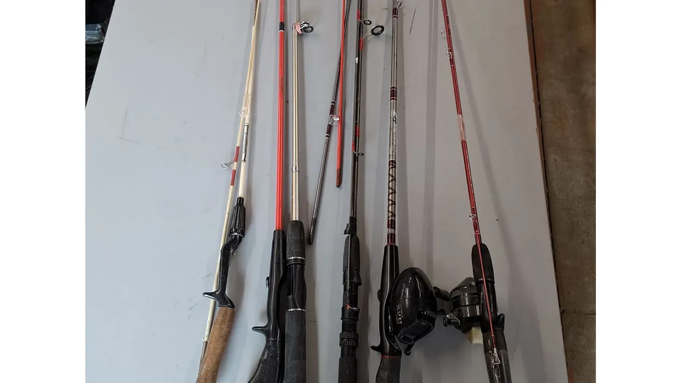 (6) Fishing Rods - As Is, Pickup Only