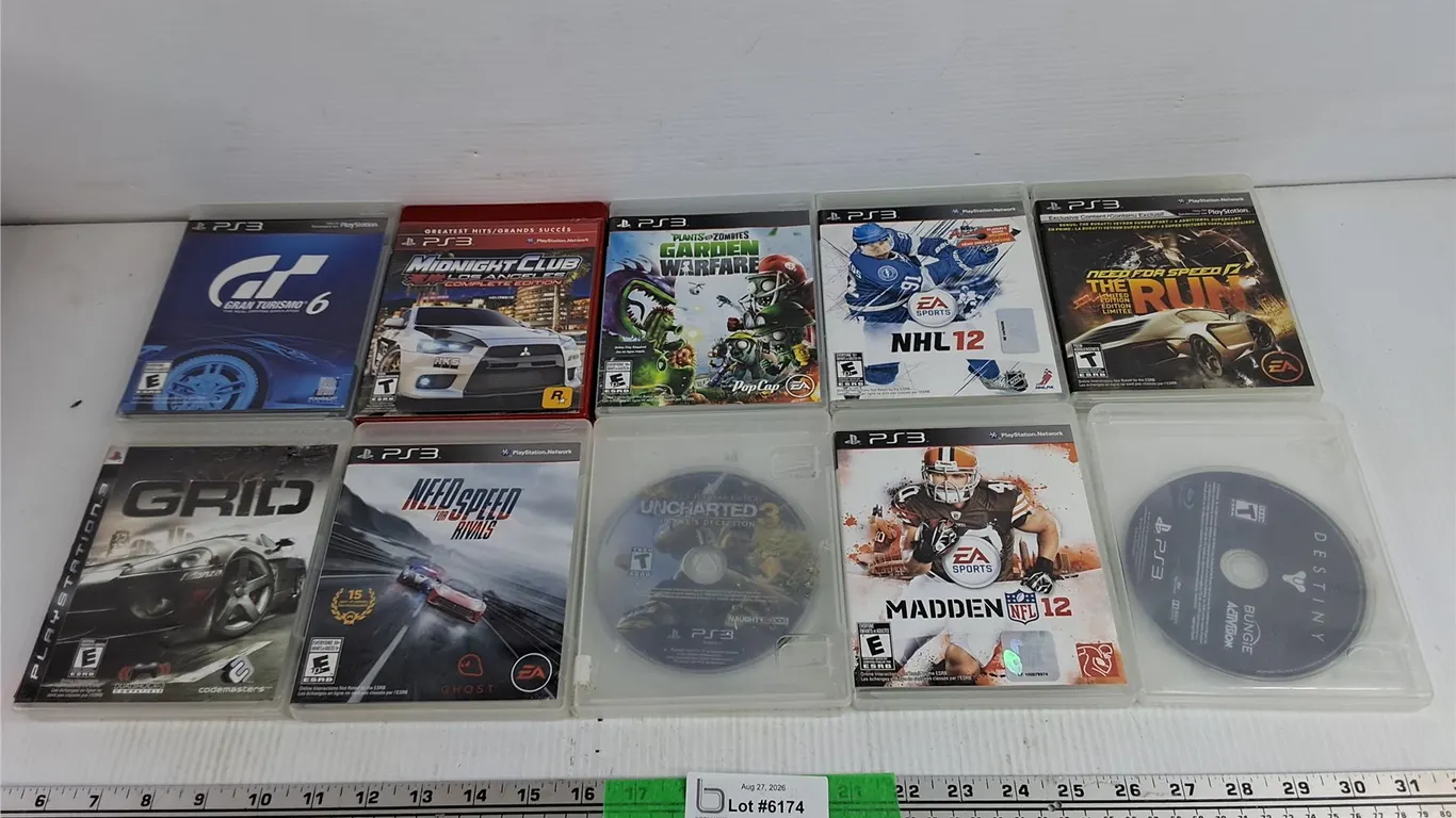 Assorted PS3 Games - Grid, Need for Speed, Plants vs Zombies, Misc