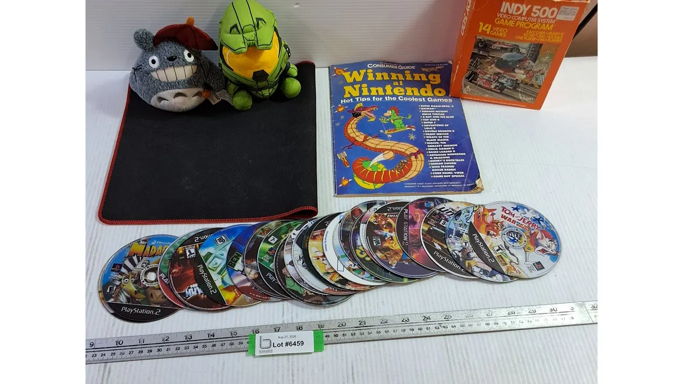 Keyboard Mat, Assorted Playstation 2 Games, Movies, Stuffed Toys