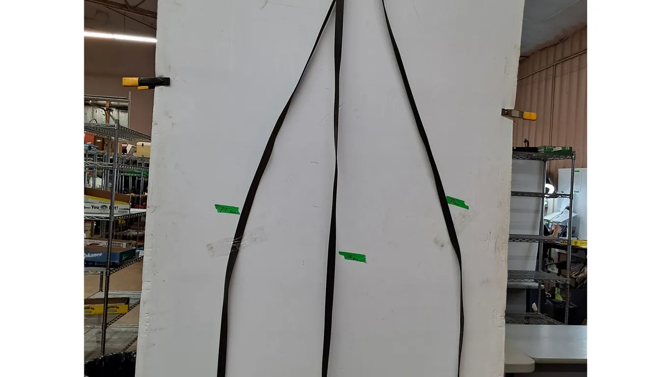 Team Driving Lines (2) - Side Hooks to Center Buckle 77" - Middle Line From Center Buckle 100"