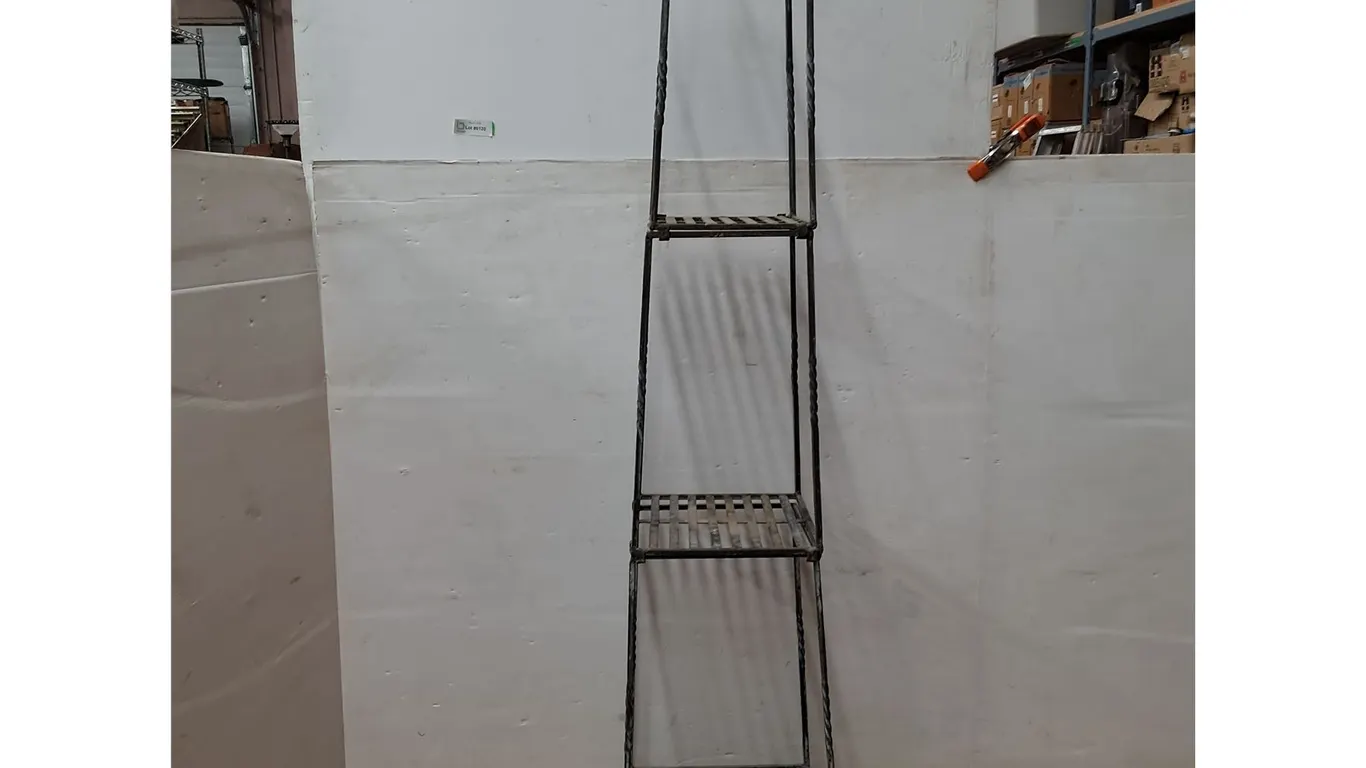 *Iron 3-Tier Pyramid Plant Stand 14"x14"x66" ( as is, cannot ship)