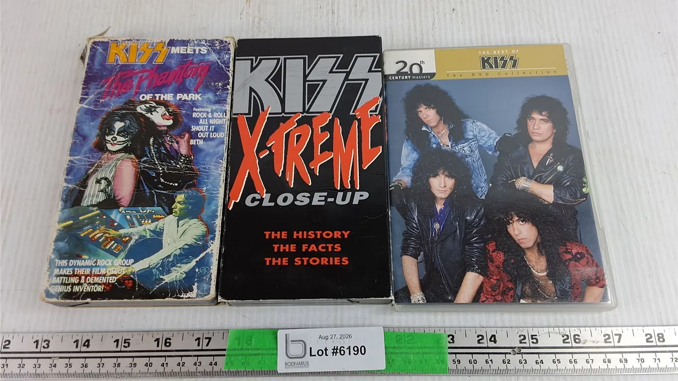 Kiss DVD Collection & VHS Tapes