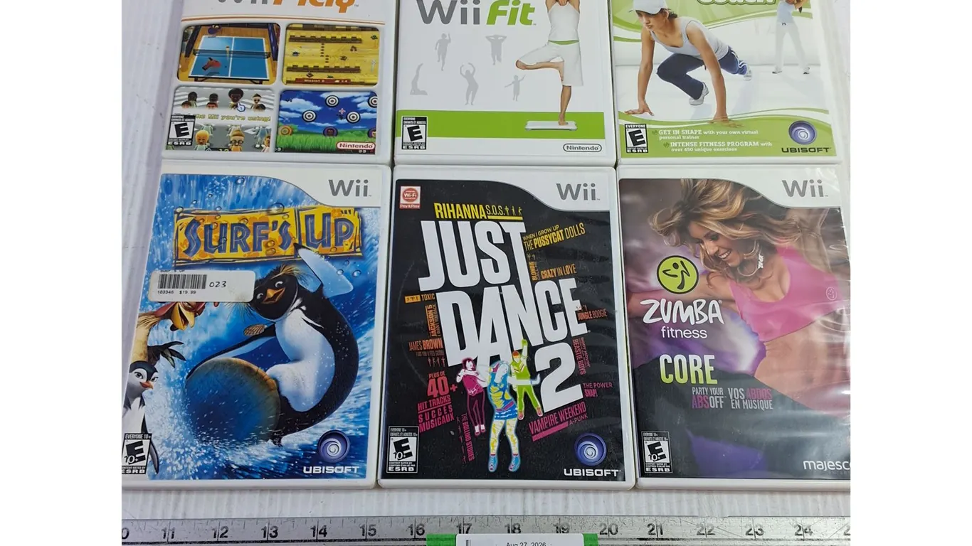 (6) Wii Game Discs