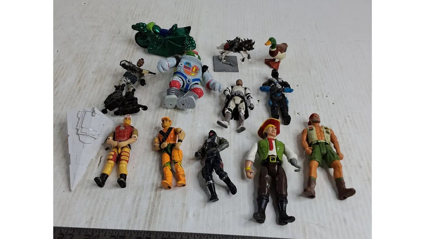 Assorted Action Figures & Vehicles