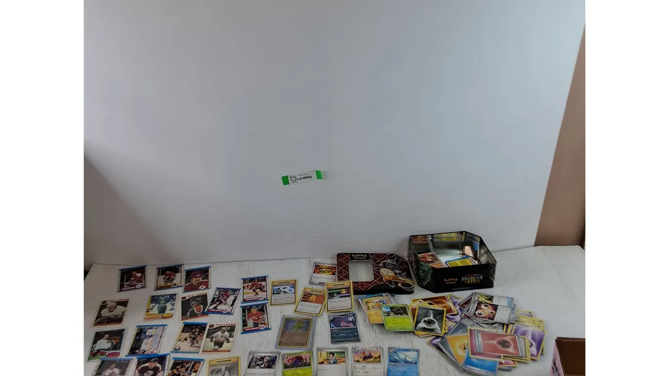 Assorted Pokémon and Hockey NHL Trading Cards Cannot Authenticate