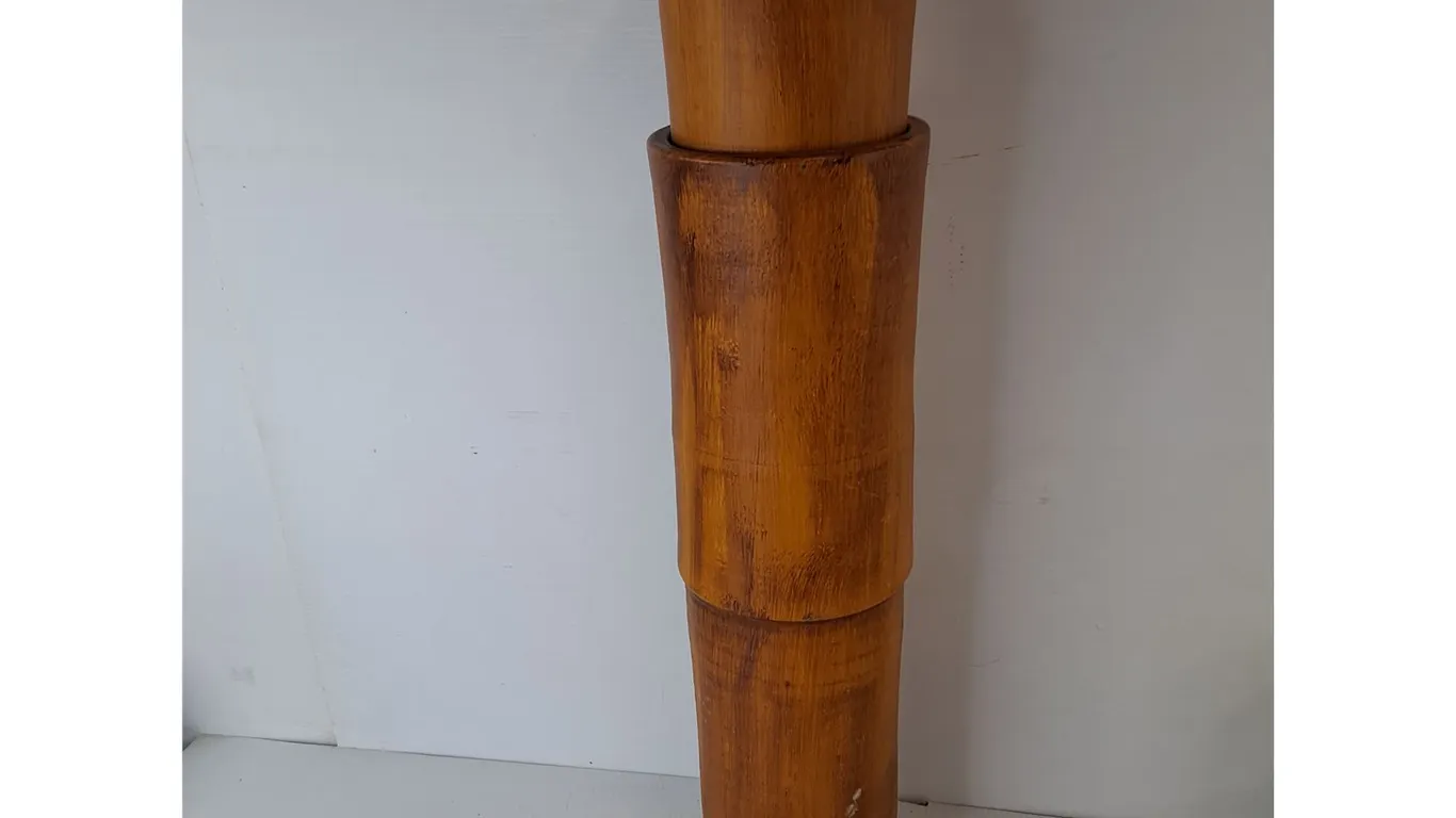 Bamboo Style Ceramic Planter 26.25"- Can't Ship