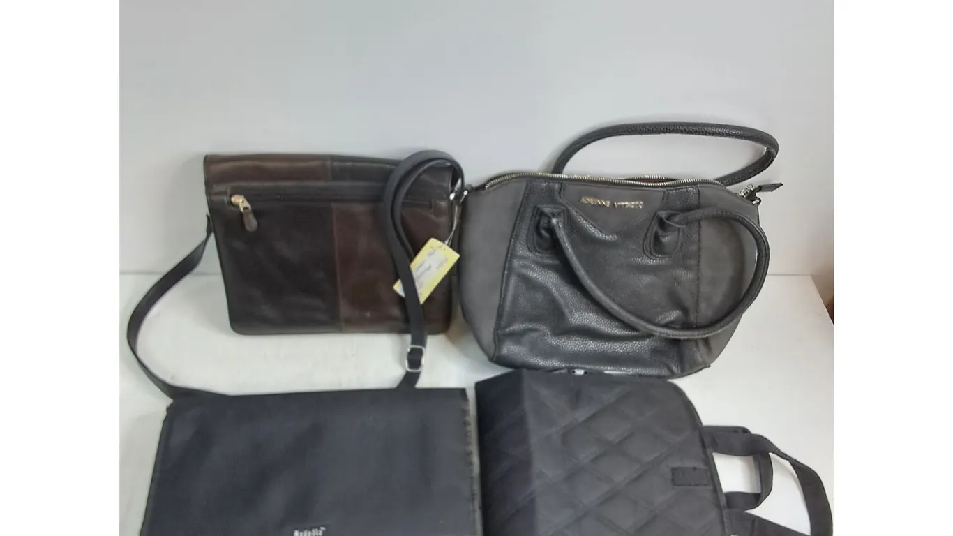 (2) Tote Purses, (2) Travel Packs - 3 Items Appear Unused