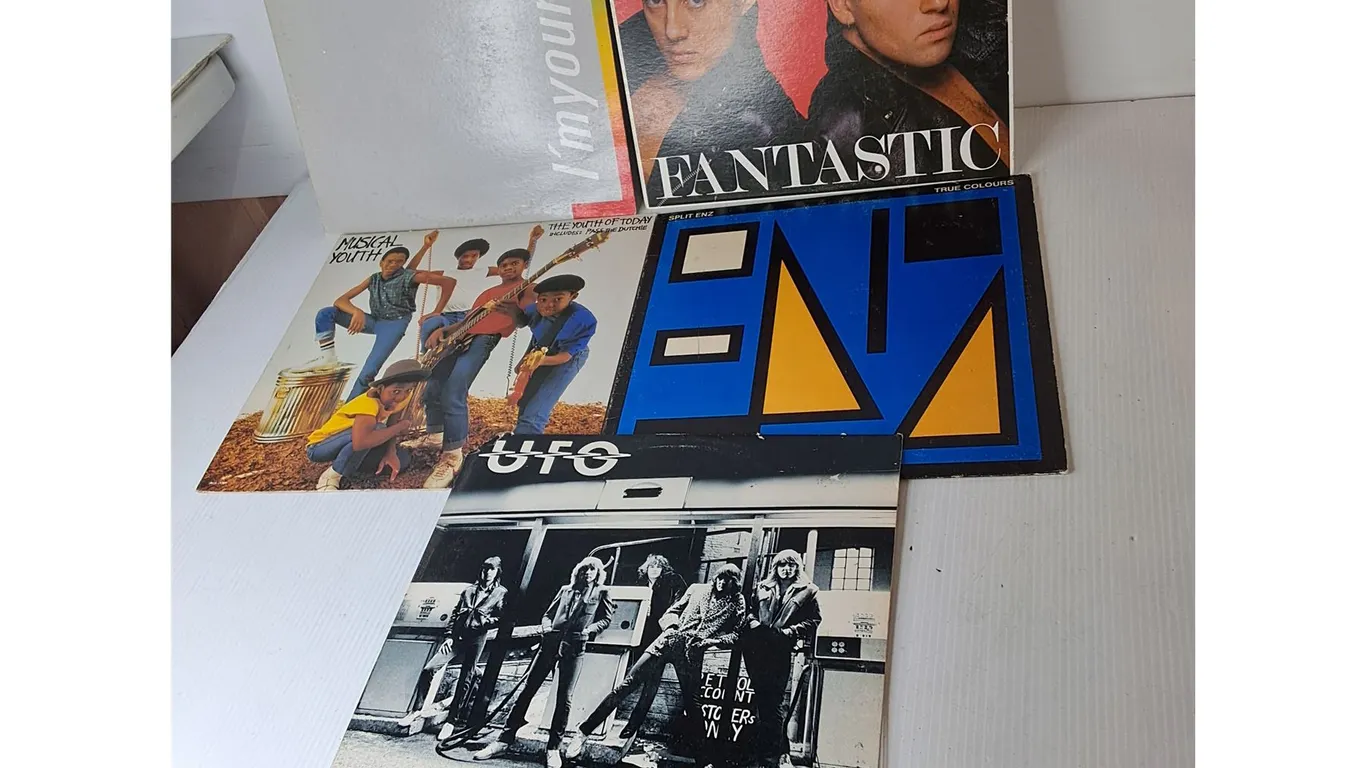 (5) Records- Wham!, UFO, Split Enz, Misc.